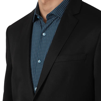 Peter England Men's Slim Blazer (PEBZONSBZ18112_Dark Blue_42) 