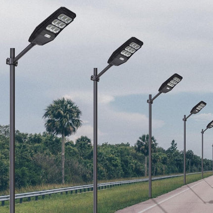 Homehop 100W Solar Street Light Outdoor with Motion Sensor, Security, Automatic,Wireless, Wall Lamp for Outdoor, Home & Garden with Remote Control (ABS, Cool White), 