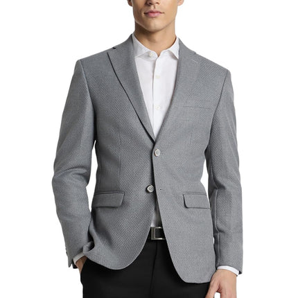 Peter England Men's Blazer (PIBZWNSF680799_Grey 