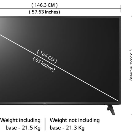 LG 164 cm (65 inches) 4K Ultra HD Smart LED TV 65UQ7500PSF (Ceramic Black) 