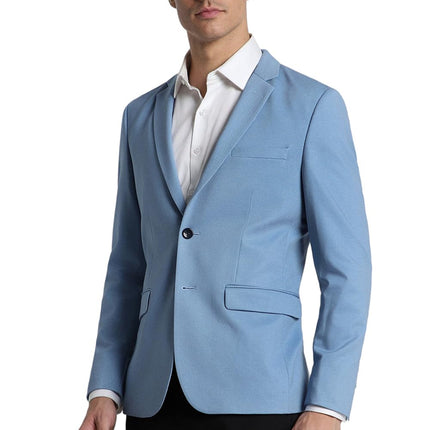 Peter England Men's Blazer (PIBZSNSPA62868_Blue 