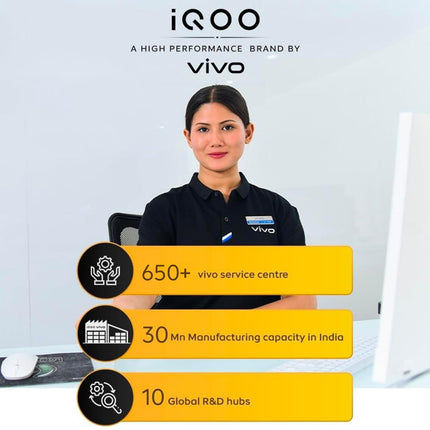 iQOO Z10x 5G (Ultramarine, 6GB RAM, 128GB Storage) | 6500 mAh Large Capacity Battery | Dimensity 7300 Processor | Military-Grade Durability 