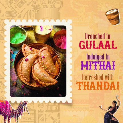 7 BAZAARI Mewa Gujiya – Traditional Indian Holi Sweet, 6 Piece Pack, Rich in Flavor and Authentic Taste Natural ingredients made with real nuts and dry fruits 