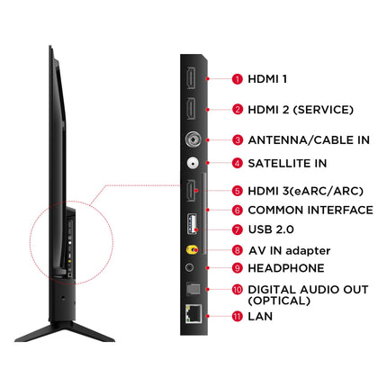 TCL 139 cm (55 inches) Metallic Bezel-Less Series 4K Ultra HD Smart LED Google TV 55P655 