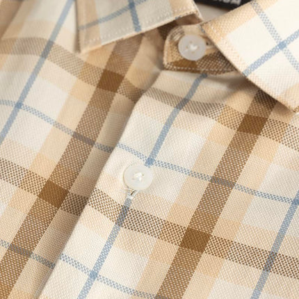SNITCH Lamberto Light Brown Checks Shirts 