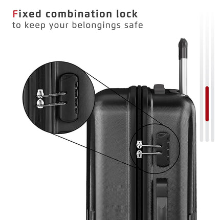 Safari Astra 8 Wheels 66 Cms Medium Check-In Trolley Bag Hard Case Polycarbonate 360 Degree Wheeling System Luggage, Trolley Bags For Travel, Speed_Wheel Suitcase For Travel, Black 