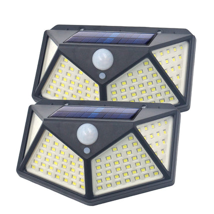 SUNET 100-LED Motion Sensor Outdoor Light IP65 Waterproof Wireless Led Solar Outdoor Lights Bright for Backyard Garden Fence Patio Front Door Garage Deck Pathway Porch 
