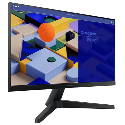 Samsung 22-inch (54.6cm) FHD Flat 1,920 x 1,080 Monitor, IPS, 75 Hz, Bezel Less Design, AMD FreeSync, Flicker Free, HDMI, D-sub, (LS22C310EAWXXL, Black) 