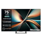 Hisense 189 cm (75 inches) U7Q Series 4K Ultra HD Smart QLED Mini LED TV 75U7Q (Black) 