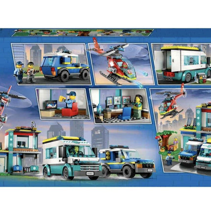 LEGO City Emergency Vehicles HQ 60371 Building Toy Set (706 Pcs),Multicolor 