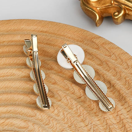 Annacreations 11 Pcs Korean Fashion Style Pearl Rhinestone Metal Hair Clips Hair Pin Stylish Hair Accessories Jewellery For Women's And Girls