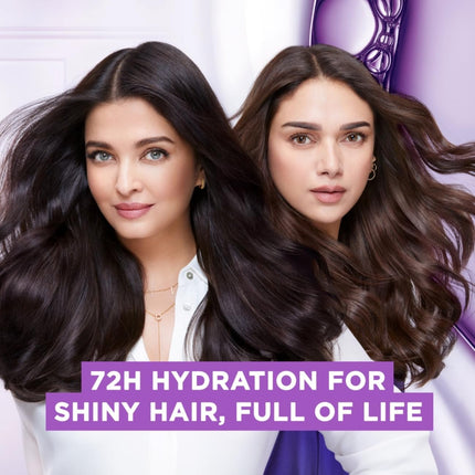 L'Oreal Paris Hyaluron Moisture 72H Filling Shampoo With Hyaluronic Acid for Dry & Dehydrated Hair 340ML + Conditioner 180 mL, Regime Pack of 2 