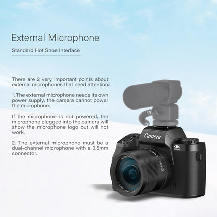 Saneen Digital Camera, 4K Cameras for Photography and Video, 64MP WiFi Touchscreen, Vlogging Camera for YouTube with Flash, 32GB Card, Sunshade, 3000mAh Battery, Front Cameras 