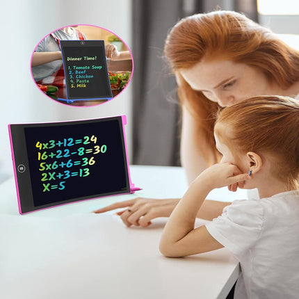 SNAPTRON Return Gifts for Birthday for Kids Party 1pc LCD Color Writing Pads for Study/Digital, Drawing Tablets Screen 3 4 5 6 Years Old Magic Slate in Combo Best Erasable Board Set for Girls Toys 
