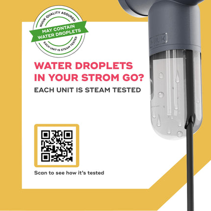 NUUK STROM GO Super Compact and Lightweight Travel Garment Steamer For Clothes | FREE Heat Resistant Travel Pouch | Vertical & Horizontal Steaming | 20g/min Steam | 30 Sec Heat Up | 100ml Water Tank 