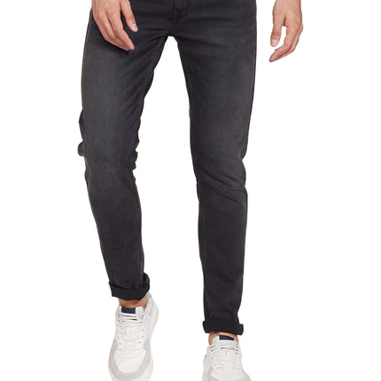Levi's Men's Mid Rise 512 Slim Tapered Fit Mid-Rise Light Fade Stretchable Jeans Black, 30 