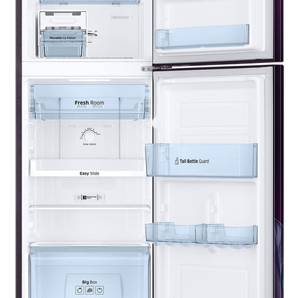 Samsung 236L 2 Star Inverter Frost-Free Double Door Refrigerator (RT28C31429R/HL,Paradise Bloom Purple) Base Stand Drawer 