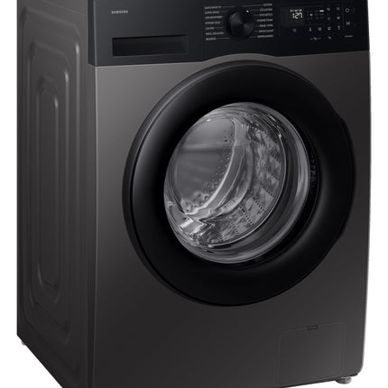 Samsung Smart Choice 12 kg, 5star, AI Ecobubble, Super Speed, Wi-Fi, Hygiene Steam with Inbuilt Heater, Digital Inverter, Fully-Automatic Front Load Washing Machine (WW12DG5B24AXTL, Inox) 