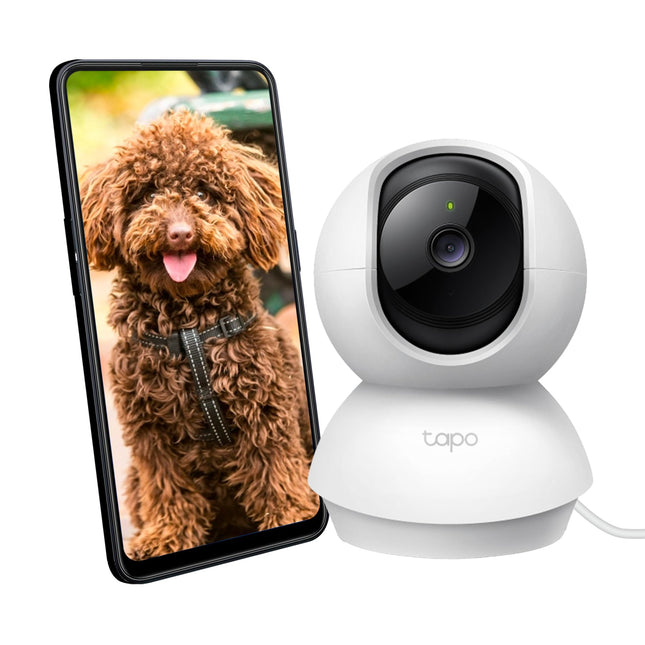 Tapo C200 360° 2MP 1080p Full HD Pan/Tilt Home Security Wi-Fi Smart Camera| Alexa Enabled| 2-Way Audio| Night Vision| Motion Detection| Sound and Light Alarm| Indoor CCTV White 