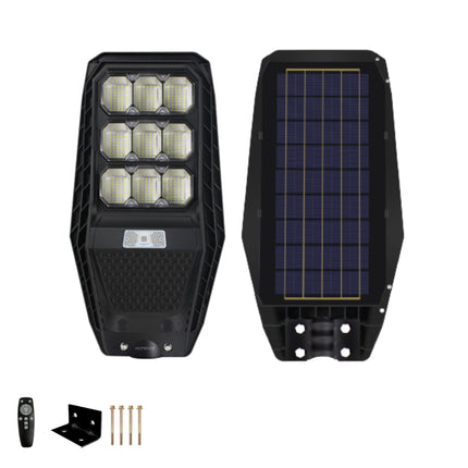 Homehop 100W Solar Street Light Outdoor with Motion Sensor, Security, Automatic,Wireless, Wall Lamp for Outdoor, Home & Garden with Remote Control (ABS, Cool White), 