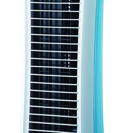 Bajaj Snowvent Tower Fan For Home| Lightweight Portable Tower AC| Tough Blower With 3 Speed Control| Cooler for home| High Air Throw with Swing Control|1- Year Warranty By Bajaj|Blue-Turquoise|1200 mm 
