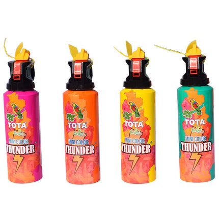 COTTONTEE Mini Thunder Colour Cloud Spray for Holi Party and Celebration - Pack of 4 | Different Natural and Herbal Gulal Holi -150 ml Each 