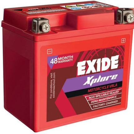 Exide Batterysin Red Colour XLTZ4, 12 Volt 