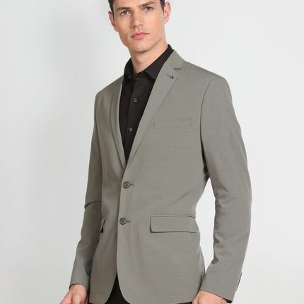 Arrow Men's Tailored Regular Fit Seersucker Blazer (ARAFBZ5067_Sage Green 