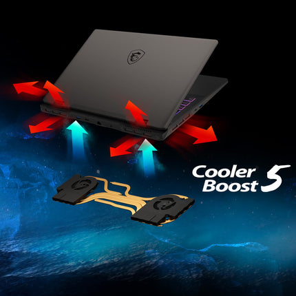 MSI Sword 16 HX, Intel 13th Gen. i9-13980HX, 41CM 16:10 FHD+ 144Hz Gaming Laptop(32GB/1TB NVMe SSD/Windows 11 Home/Office 2021/NVIDIA GeForce RTX 4060, GDDR6 8GB /Cosmos Gray/2.3Kg),13VFKG-652IN 