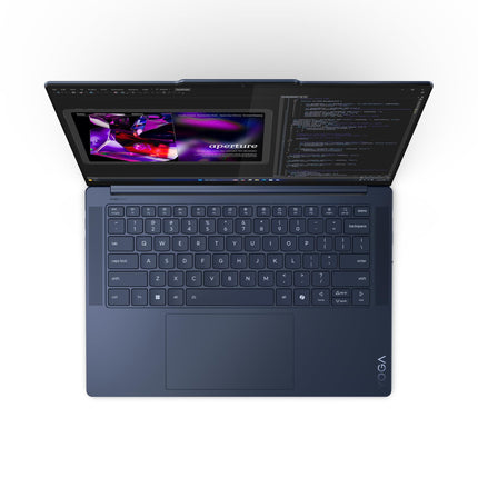 Lenovo Yoga Slim 7 Snapdragon X Elite X1E Built in-AI with Copilot+ 14"(35.5cm) 3K OLED 500Nits Touchscreen Laptop (32GB/1TB SSD/90Hz/Qualcomm NPU 45TOPS/Win11/MSO/1Yr ADP Free/Cosmic Blue/1.4Kg) 