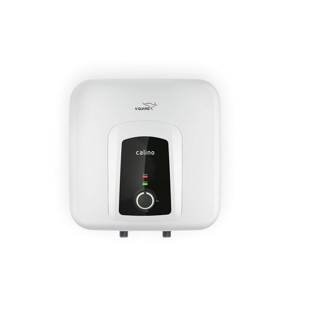 V-Guard Calino 25 Litre Storage 5 Star Water Heater, 100% ABS Body with IPX4 Rating; Free PAN India Installation and Free Inlet Outlet Connection Pipes; White, Wall 