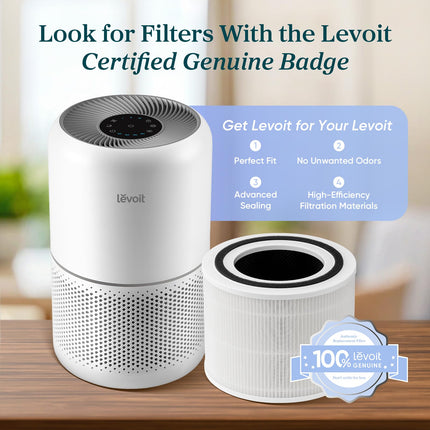 LEVOIT Air Purifier for Home Allergies and Pets Hair Smokers in Bedroom, H13 True HEPA Filter, 24db Filtration System Cleaner Odor Eliminators, Remove 99.97% Dust Smoke Mold Pollen, Core 300, White 