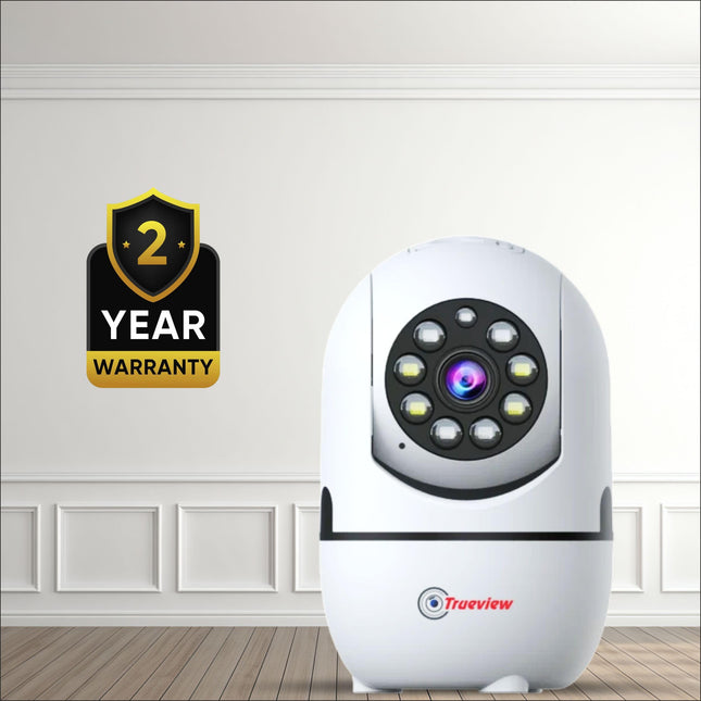 Trueview 2MP Smart CCTV Wi-fi Home Security Camera with Pan Tilt 360� View, 2 Way Talk, Cloud Monitor, Motion Detect, Supports SD Card Up to 256 GB, Night Vision (2MP Color Night Vision Smart Camera) 