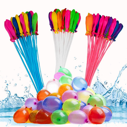 GRAPHENE Set of 3 Bunch 111 Holi Magic Water Balloons/Multicolor Automatic Fill and Tie Magic Water Balloons for Holi- Quick Fill, Easy Tie, No Mess, Fun For Kids (111 Balloons) 