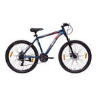 Hero Sprint Riot 26T MTB Geared Cycle 21 Speed Shimano Gears with Dual Disc Front-Suspension Multi-Speed Navy Blue Ideal Age 12+ Years for Men&Women Unisex,26 Inch,Standard 