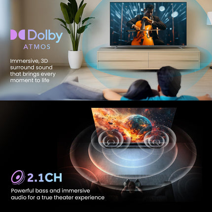 Haier 164 cm (65) New M80F Series 4K Ultra HD Smart Mini LED Google TV H65M80FUX (2025 Model) 