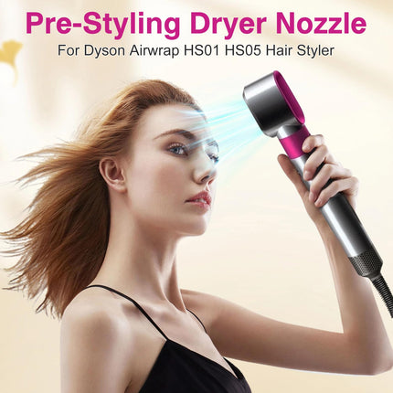 Pre-Styling Dryer Attachment Nozzle Replacement for Dyson Airwrap Rotating Curling Barrels Hair Styler Accessories 