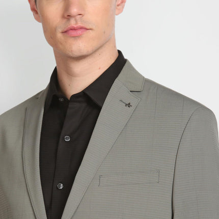 Arrow Men's Tailored Regular Fit Seersucker Blazer (ARAFBZ5067_Sage Green 