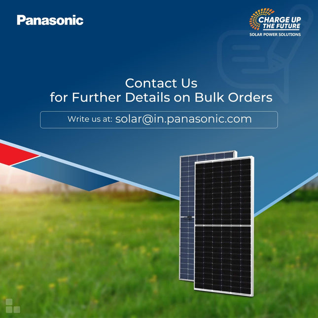 Anchor By Panasonic 550Watt Solar Panel, Non DCR Bifacial Half Cut 144 Cells, Mono-PERC Solar Module with Transparent Backsheet, 10BB, 25 Years Linear Performance Warranty (Pack of 2) 