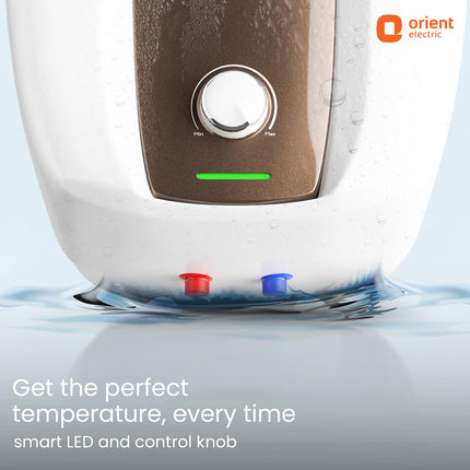 Orient Electric Aquator Edge |15L Storage Water Heater| BEE-5 Star rated |8 bar pressure compatibility | Suitable for high rise buildings |5 years tank warranty 