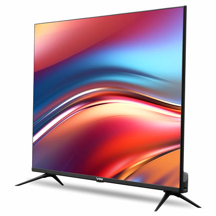 VW 101 cm (40 inches) Playwall Frameless Series Full HD Android Smart LED TV VW40F1 (Black) 