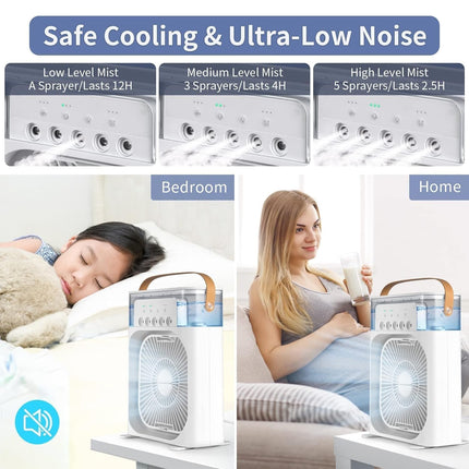 ANANTFEX Mini cooler for room cooling mini cooler ac portable air conditioners for Home Office Artic Cooler 3 In 1 Conditioner Humidifier Purifier 
