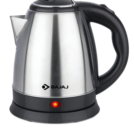Bajaj KTX 1.5 Litre DLX Electric Kettle |1350W Kettle with Stainless Steel Body | Cordless Operation | Auto Shut-off Mechanism | 2-Yr Warranty | Black 