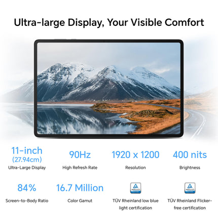 HONOR Pad X8A with Free Flip-Cover 27.94Cm (11 Inch) Wi-Fi Tablet,4GB Ram 128 GB ROM Expandable Up to 1TB FHD Display 90Hz Refresh Rate,8300Mah Battery,Quad Speakers,Snapdragon 680,Android 14,Grey 