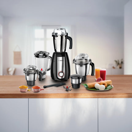 Bosch TrueMixx Pro MGM8856BIN 1000 Watt 5 Jar Mixer Grinder, (Black) 