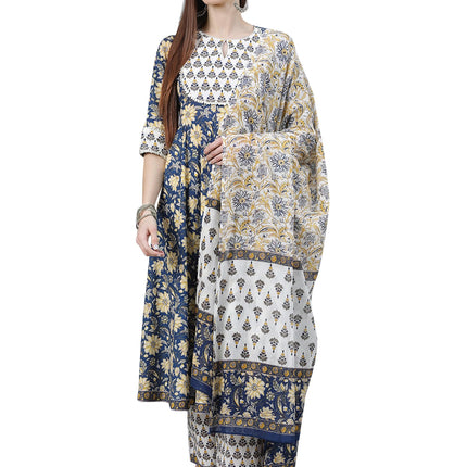 Libas Women's Cotton Kurta Sets (13033O_Multicoloured 