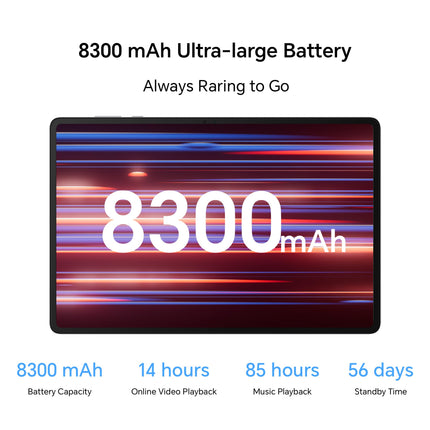 HONOR Pad X8A with Free Flip-Cover 27.94Cm (11 Inch) Wi-Fi Tablet,4GB Ram 128 GB ROM Expandable Up to 1TB FHD Display 90Hz Refresh Rate,8300Mah Battery,Quad Speakers,Snapdragon 680,Android 14,Grey 