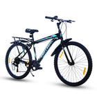 EAST COAST Premium City 7 Speed Cycle/Bicycle | 26T Mountain Bike | Hardtail Cycle with 18.5 Inch Frame, Caliper Brake, with Carrier, Ideal for 15+ Years (Black) 