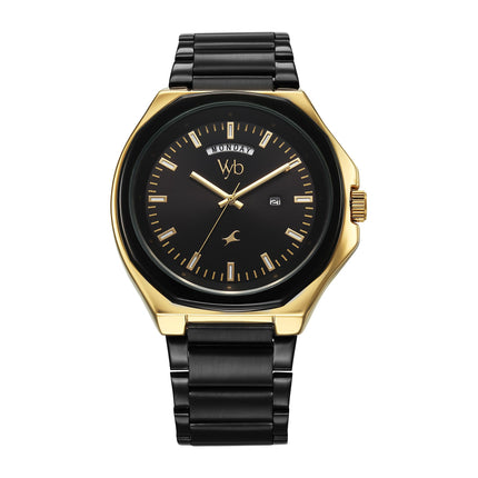Fastrack Vyb Orion Quartz Analog Black Dial Watch for Men 