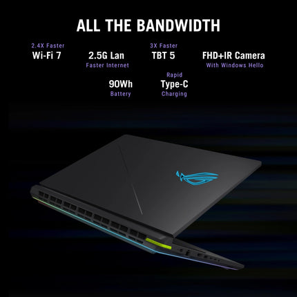 ASUS ROG Strix G16, Intel Core Ultra 9 275HX, Gaming Laptop(RTX 5060-8GB/115W TGP/16GB/1TB /2.5K QHD+/16"/240Hz/90WHrs/Windows 11/M365 Basic (1Year)*/Office Home 2024/Eclipse Gray/) G615LM-S5128WS 